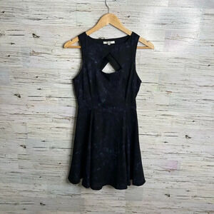Bb Dakota blue black dress size small cut out
